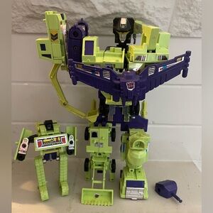 Transformers G1 Combiner Devastator Constructicons Decepticon Takara 1985